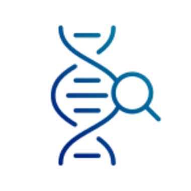 Blue icon illustrating genotyping application